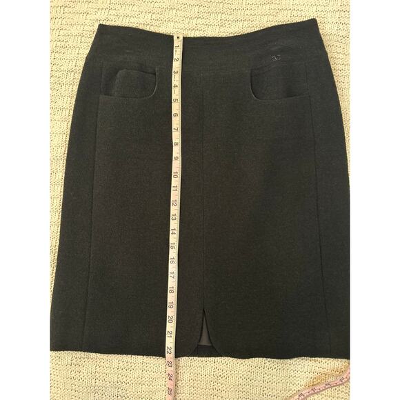 Chanel Black Tweed Jacket Blazer Tulip Skirt Suit FR 46 44 US 10 12 14 07P - Picture 16 of 16